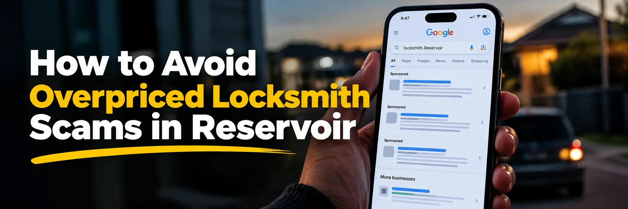 How to avoid overpriced locksmith scams in Reservoir