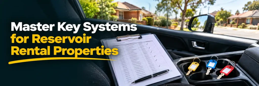 Master key system and property management keys for Reservoir rental properties